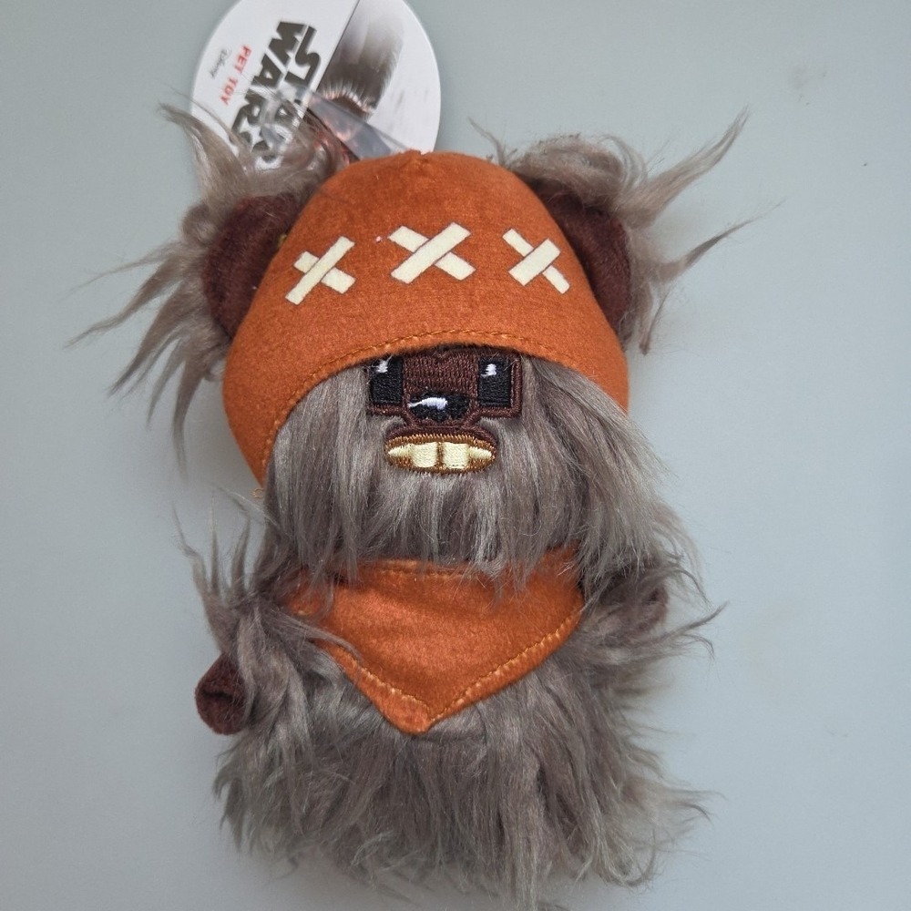 Ewok Plush Squeak Toy 6" Star Wars Disney Dog Toy Fetch‎ Toy Brand New with Tag